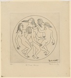 Title: b'The mad dance' | Date: c.1930 | Technique: b'engraving, printed in black ink, from one copper plate'