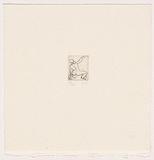 Artist: Cummings, Elizabeth. | Title: Kneeling nude from back | Date: 2005 | Technique: etching, printed in black ink, from one plate
