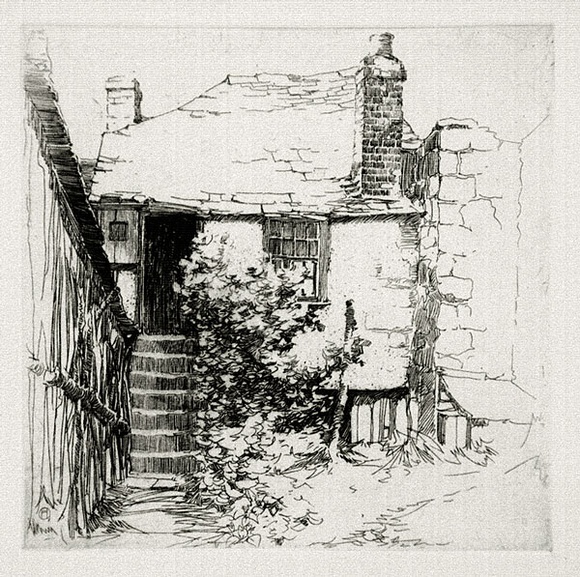 Artist: b'Herbert, Harold.' | Title: b'Lime kiln cottage' | Date: 1923 | Technique: b'etching, printed in black ink, from one plate'