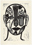 Artist: b'Klein, Deborah.' | Title: b'Fetish' | Date: 1997 | Technique: b'linocut, printed in black ink, from one block'