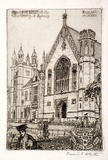 Artist: b'McGrath, Raymond.' | Title: b'The Great Hall of the University of Sydney' | Date: 1923, August | Technique: b'etching, printed in black ink, from one plate'