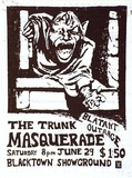 Artist: Blacktown Anarchist Collective. | Title: Trunk, Masquerade | Technique: screenprint, printed in colour, from multiple stencils