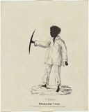 Artist: Fernyhough, William. | Title: Tommy, Broken Bay Tribe. | Date: 1836 | Technique: pen-lithograph, printed in black ink, from one zinc plate