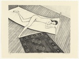 Artist: b'Brack, John.' | Title: b'Nude on bed.' | Date: 1972 | Technique: b'lithograph, printed in black ink, from one stone [or plate]' | Copyright: b'\xc2\xa9 Helen Brack'