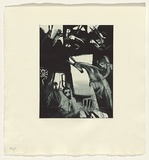 Artist: b'Shead, Garry.' | Title: b'DH and F [DH Lawrence and Frieda]' | Date: c. 1995 | Technique: b'etching and aquatint, printed in black ink, from one plate' | Copyright: b'\xc2\xa9 Garry Shead'