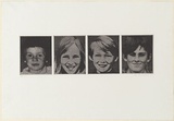 Artist: MADDOCK, Bea | Title: Four | Date: 1974 | Technique: photo-etching and aquatint, printed in black ink, from four abutted plates