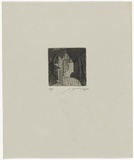 Artist: SELLBACH, Udo | Title: not titled | Date: 1988 | Technique: etching, printed in black ink, from one copper plate