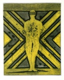 Artist: b'SELLBACH, Udo' | Title: b'To execute' | Date: 1965 | Technique: b'etching, aquatint printed in colour'