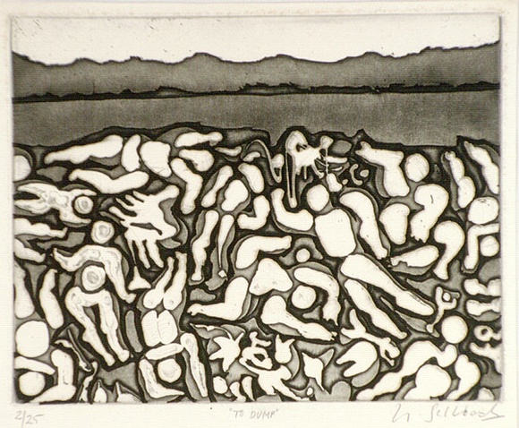 Artist: b'SELLBACH, Udo' | Title: b'To dump' | Technique: b'etching, printed with plate-tone in black'