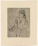 Artist: WILLIAMS, Fred | Title: Marigold Smith | Date: 1964-65 | Technique: engraving, etching, flat biting, printed in black ink, from one copper plate | Copyright: © Fred Williams Estate