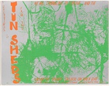 Artist: Lane, Leonie. | Title: Greetings from the Tin sheds. | Date: (1978-80) | Technique: screenprint, printed in colour, from two stencils | Copyright: Courtesy of Angela Gee