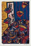 Artist: Wilcock, Andrea. | Title: One o'clock at the Sushi Bar | Date: 1996 | Technique: linocut, printed in colour, from multiple blocks