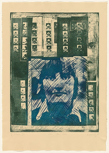 Title: The stages of T.P.: see you soon | Date: 1979 | Technique: photo-etching, printed in colour, from multiple plates