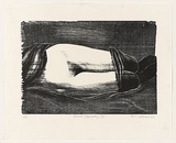 Artist: AMOR, Rick | Title: Black stockings II. | Date: 1986 | Technique: woodcut, printed in black ink, from one block