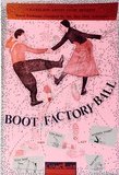 Artist: b'Wilson, Barbara.' | Title: b'Boot factory ball, Chameleon artist Co-op Benefit.' | Date: 1984 | Technique: b'screenprint, printed in colour, from four stencils'