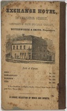 Title: [advertisment for] Exchange Hotel. | Date: 1855 | Technique: engraving, printed in black ink, from on stone