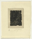Artist: SELLBACH, Udo | Title: (Jagged block) | Date: 1966 | Technique: etching, printed in black ink, from one plate