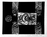 Artist: b'Pareroultja, Hubert.' | Title: b'Yirunpa' | Date: 1995 | Technique: b'linocut, printed in black ink, from one block'