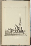 Title: bSt Patrick's church and presbytery, Ballarat, J.B. Denny, Architect. | Date: 1869 | Technique: b'lithograph, printed in black ink, from one stone'