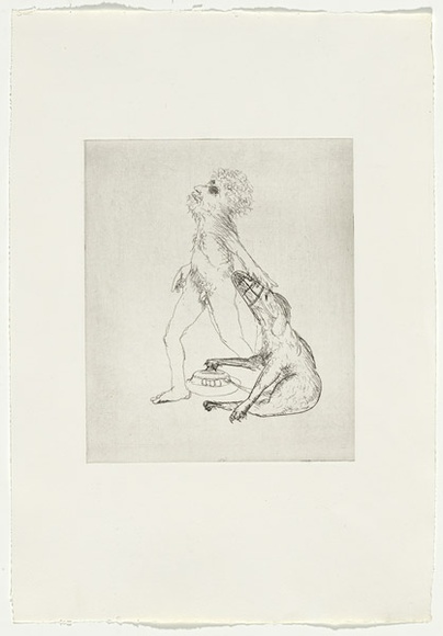 Artist: BOYD, Arthur | Title: Colour blind. | Date: 1970 | Technique: etching, printed in black ink, from one plate | Copyright: Reproduced with permission of Bundanon Trust