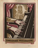 Artist: b'FEINT, Adrian' | Title: b'Bookplate: Christine MacGregor.' | Date: (1937) | Technique: b'wood-engraving, printed in colour, from three blocks' | Copyright: b'Courtesy the Estate of Adrian Feint'