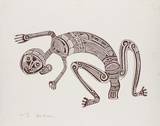Artist: Morububuna, Martin. | Title: Tokasitagina [A child who cries a lot]. | Date: 1975 | Technique: lithograph, printed in brown ink, from one photo-lithographic plate
