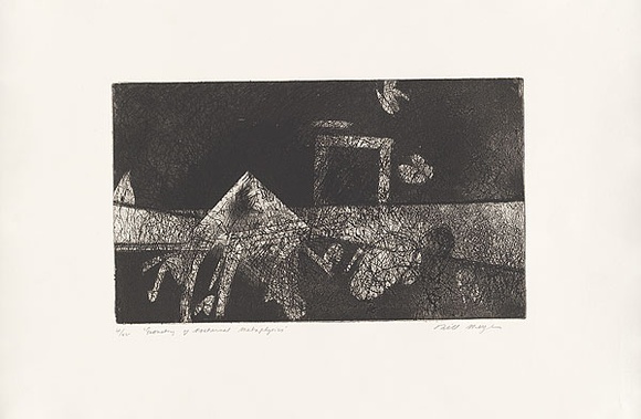 Artist: MEYER, Bill | Title: Geometry of nocturnal metaphysics | Date: 1980 | Technique: etching and aquatint, printed in black ink, from one plate | Copyright: © Bill Meyer