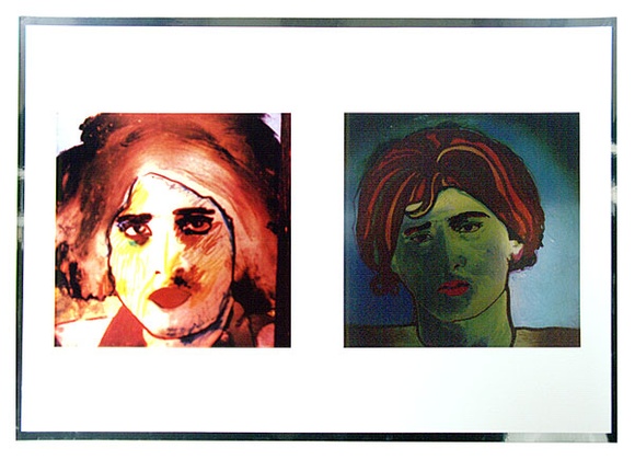 Artist: b'SHOMALY, Alberr' | Title: b'Double portrait - one on Melanex' | Date: 1973 | Technique: b'offset-lithograph'