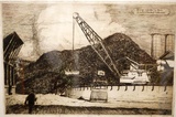 Artist: Shirlow, John. | Title: Energy controlled by mind a faithful servant of mankind. | Date: 1933 (dated) | Technique: etching, printed in warm black ink with plate-tone, from one copper plate