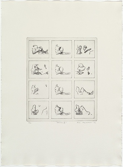 Artist: MADDOCK, Bea | Title: Game III | Date: 1972 | Technique: photo-etching and burnishing, printed in black ink