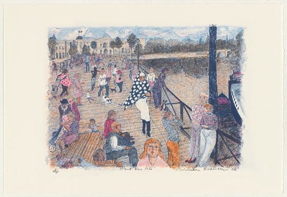 Artist: b'Robinson, William.' | Title: b'Pont des Arts' | Date: 2006 | Technique: b'lithograph, printed in colour, from multiple stones'