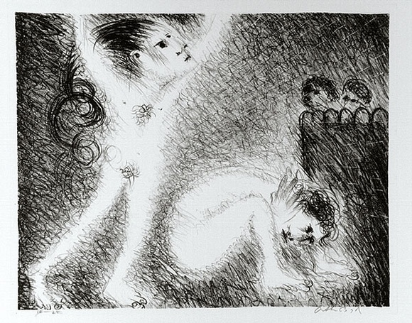 Artist: b'BOYD, Arthur' | Title: b'St Francis with a brother, preaching naked.' | Date: (1965) | Technique: b'lithograph, printed in black ink, from one plate' | Copyright: b'Reproduced with permission of Bundanon Trust'