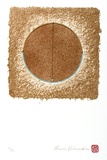 Artist: Valamanesh, Hossein. | Title: not titled. | Date: 1982 | Technique: lithograph, printed in colour, from multiple stones; additions of stone, cane and thread