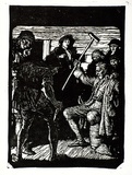 Artist: b'Waller, M. Napier.' | Title: b'Long John Silver' | Date: c.1923 | Technique: b'linocut, printed in black ink, from one block'
