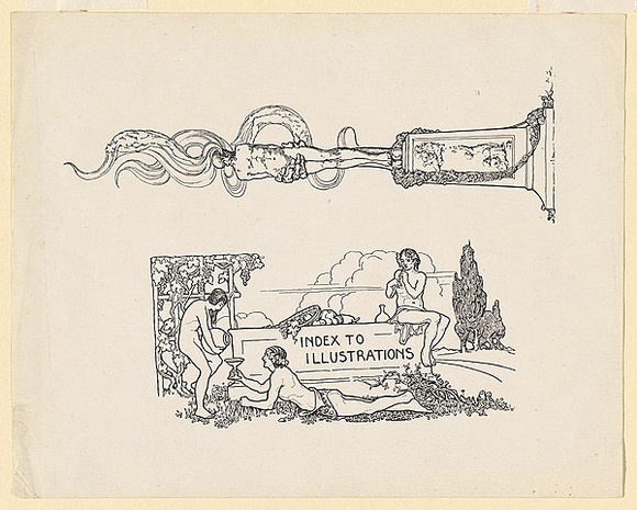 Title: b'proof for Queen Rosamond [plate 1]' | Date: 1922 | Technique: b'lineblock, printed in black ink, from one block'