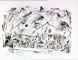 Artist: MACQUEEN, Mary | Title: Clunes | Date: 1965 | Technique: lithograph, printed in black ink, from one plate | Copyright: Courtesy Paulette Calhoun, for the estate of Mary Macqueen