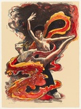 Artist: Cress, Fred. | Title: Dancers | Date: 2001, November | Technique: lithograph, printed in colour, from multiple stones