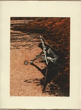 Artist: b'Bennett, Gordon.' | Title: b'Poet' | Date: 1993 | Technique: b'aquatint, printed in colour, from two  plates' | Copyright: b'\xc2\xa9 Gordon Bennett, Licensed by VISCOPY, Australia'