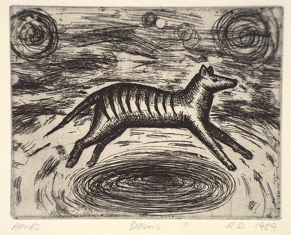 Artist: b'Daw, Robyn.' | Title: b'Solaris' | Date: 1989, November | Technique: b'etching, printed in black ink, from one plate'