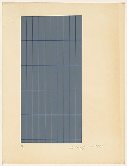 Title: b'not titled [grid]' | Date: 1974 | Technique: b'screenprint, printed in colour, from multiple stencils'