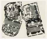 Artist: b'Fardin, Galliano.' | Title: b'Commission 10: # 6.' | Date: 2005 | Technique: b'linoblock, printed in black ink front and verso, from 2 blocks'