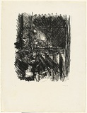 Title: b'not titled [interior with window]' | Date: 1986 | Technique: b'lithograph, printed in black ink, from one plate'