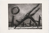 Artist: Kelly, John. | Title: A dark night | Date: 2002 | Technique: etching and aquatint, printed in black ink, from one plate | Copyright: © John Kelly. Licensed by VISCOPY, Australia.