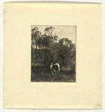 Artist: Leason, Percy. | Title: not titled (Children playing) | Date: c.1915 | Technique: etching and foul bite, printed in black ink with plate-tone, from one plate | Copyright: Permission granted in memory of Percy Leason