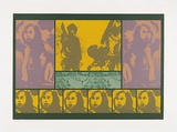 Artist: b'MEYER, Bill' | Title: b'A problem of identity' | Date: 1971 | Technique: b'screenprint, printed in seven colours, from one open block out screen, paper stencils, one hand cut stencil and two photo ortho indirect screens' | Copyright: b'\xc2\xa9 Bill Meyer'