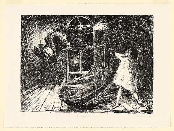 Artist: b'Unsworth, Ken.' | Title: b'The disappeared' | Date: 1988 | Technique: b'lithograph, printed in black ink, from one stone [or plate]'