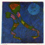 Artist: SHEARER, Mitzi | Title: not titled | Date: 1975 | Technique: linocut, printed in colour, from three blocks