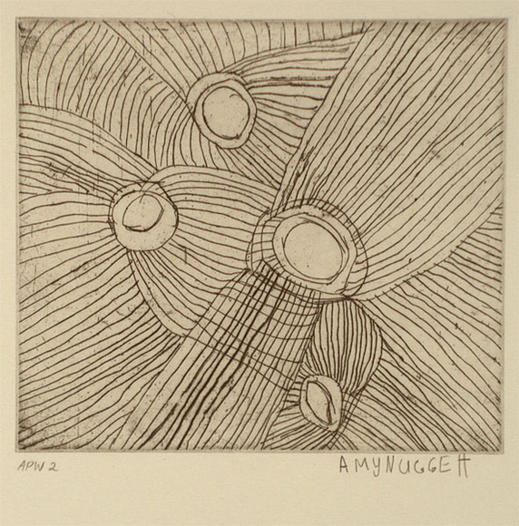 Artist: b'Nuggett, Amy.' | Title: b'Jumu' | Date: 1994, October - November | Technique: b'etching, printed in black ink, from one plate'