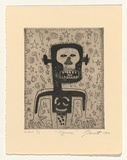 Artist: Bennett, Gordon. | Title: Figure | Date: 1999, November | Technique: etching, printed in black ink, from one plate