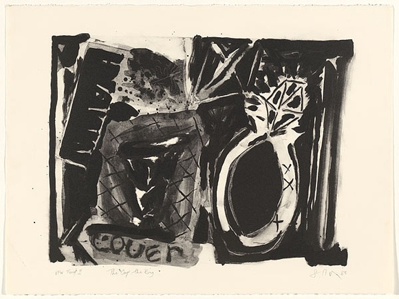 Artist: b'Klose, Simon.' | Title: b'The cup, the ring' | Date: 1983 | Technique: b'lithograph, printed in black ink, from one stone'